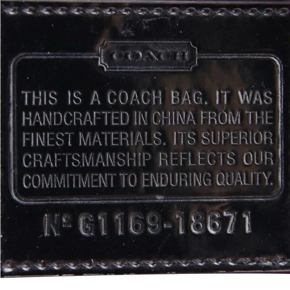 Coach liquid Gloss Black Poppy Quilted Shoulder Bag - Picture 6 of 11